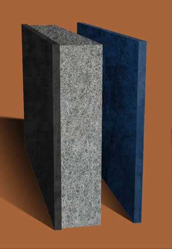 single barrier felt cabin wall