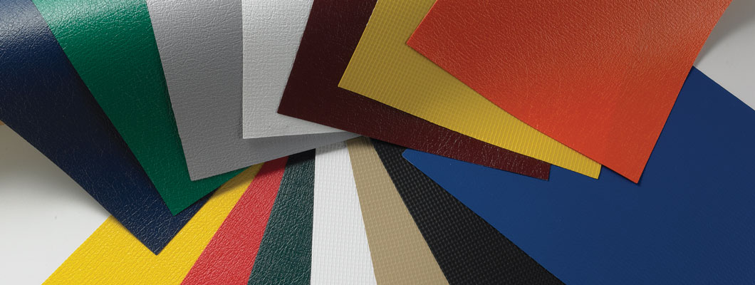 General purpose industrial vinyl fabric color swatches